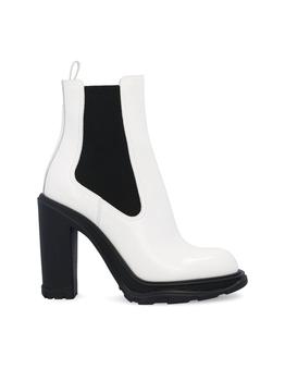 推荐Alexander Mcqueen Women's  Beige Other Materials Ankle Boots商品
