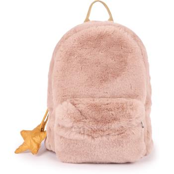 商品IL GUFO | Faux fur powder pink zip backpack with padded star charm,商家BAMBINIFASHION,价格¥1027图片