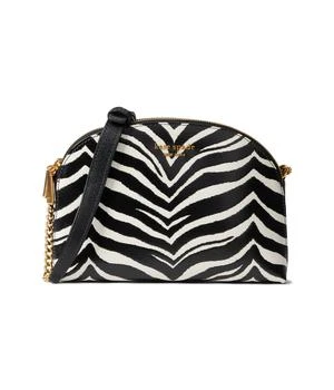 推荐Morgan Zebra Print Double Zip Dome Crossbody商品