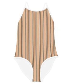 Burberry | Mini Sandie Check One-Piece Swimsuit (Little Kids/Big Kids),商家Zappos,价格¥1339