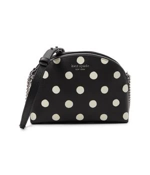 Kate Spade | Morgan Sunshine Dot Printed PVC Double Zip Dome Crossbody,商家Zappos,价格¥510