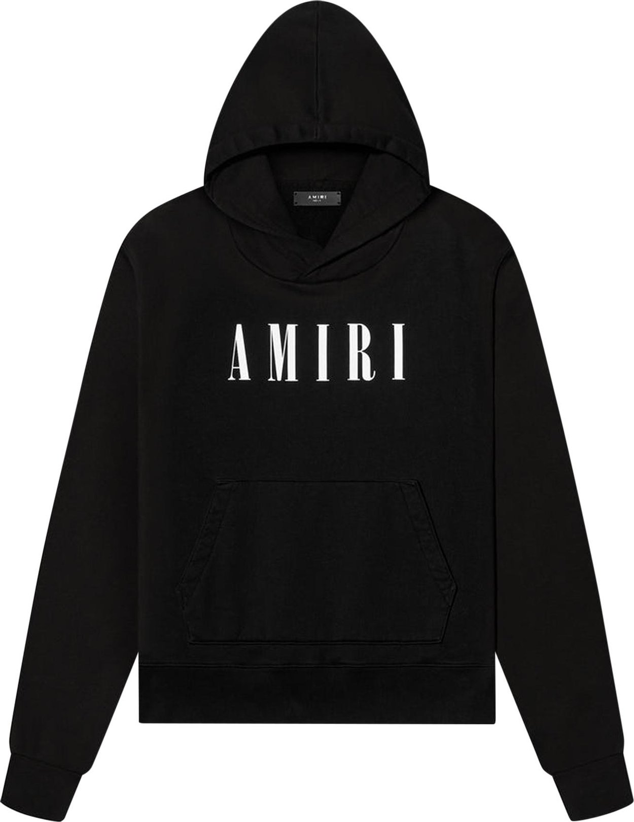 amiri卫衣, AMIRI | AMIRI 男士黑色棉质白色字母LOGO印花连帽卫衣 PXMJL002-001商品图片 独家减免邮费