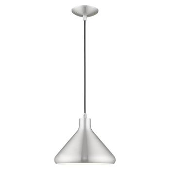 商品Livex Lighting | One Light Brushed Aluminum Mini Pendant,商家Lord & Taylor,价格¥964图片