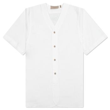 推荐Fear of God Essentials Women's Boy Scout Shirt - White商品