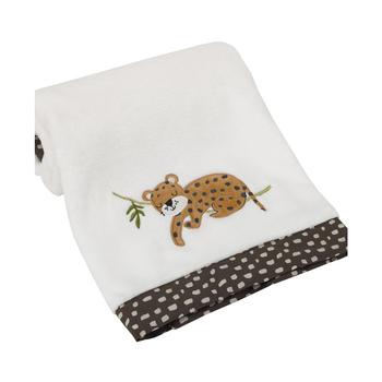 Macy's | Jungle Gym Super Soft Baby Blanket with Cheetah Applique商品图片,8.9折×额外8.5折, 独家减免邮费, 额外八五折