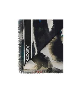 Alexander McQueen | Alexander McQueen Graffiti Print Scarf商品图片,8.6折