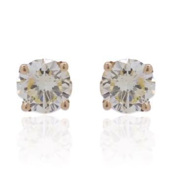 商品Tresorra | 18K Yellow Gold Diamond Stud Earrings,商家Jomashop,价格¥12835图片