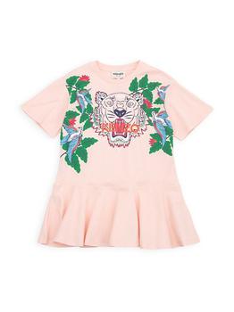 Kenzo | Little Girl's & Girl's Tiger Logo Dress商品图片,5折