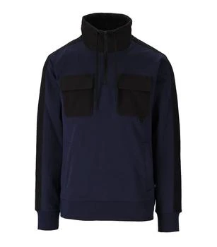 Moose Knuckles | MOOSE KNUCKLES  BLUE BLACK BOROUGH SWEATSHIRT 6.6折, 独家减免邮费