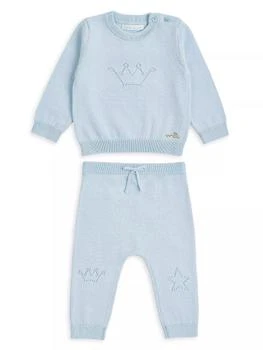 Marie Chantal | ​Baby Girl's Pointelle Crown Knit Set,商家Saks Fifth Avenue,价格¥954