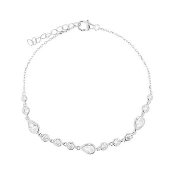 Macy's | Pear and Round Anklet in 14K Gold Plated or Sterling Silver,商家Macy's,价格¥558