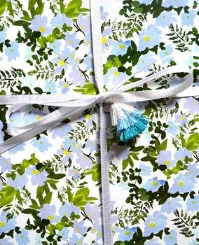 Paint & Petals | Blue Blooms Gift Wrap,商家Verishop,价格¥38
