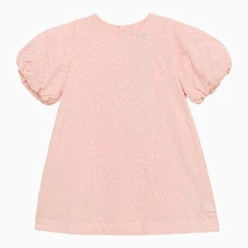 Kenzo | Pink cotton dress with flower embroidery,商家The Double F,价格¥1824