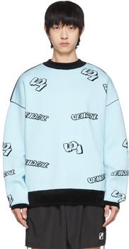 We11done | Blue & Black Reversible Sweater商品图片,3折