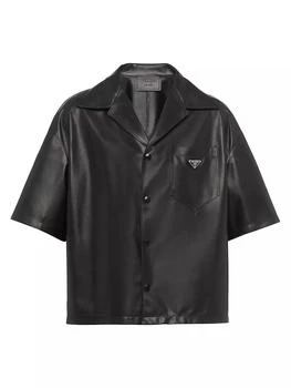 Prada | Nappa Leather Shirt,商家Saks Fifth Avenue,价格¥31505