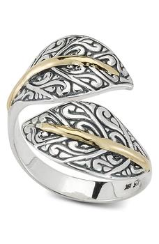 商品SAMUEL B. | Sterling Silver & 18K Yellow Gold Bypass Leaf Ring,商家Nordstrom Rack,价格¥637图片
