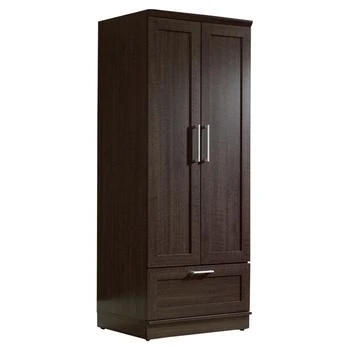 QuikFurn | Dark Brown Wood Wardrobe Cabinet Armoire with Garment Rod,商家Premium Outlets,价格¥3939