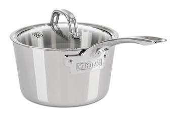 商品Viking | Viking Contemporary 3-Ply Stainless Steel 2.4 Qt Sauce Pan with Lid,商家Premium Outlets,价格¥906图片