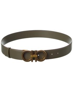 更多菲拉格慕皮带, Salvatore Ferragamo | Salvatore Ferragamo Gancini Adjustable Leather Belt商品图片 6.7折