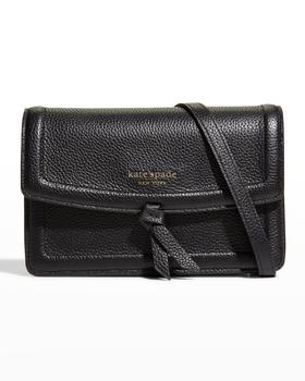 kate spade bag男包, Kate Spade | knott flap leather crossbody bag商品图片 