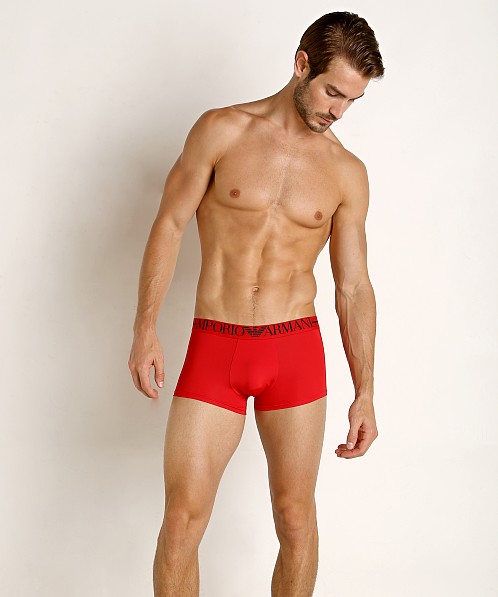 时尚阿玛尼内裤男装, Emporio Armani | EMPORIO ARMANI 男士红色棉质四角内裤 111290-9P535-00074商品图片 满$100享9.5折, 满折
