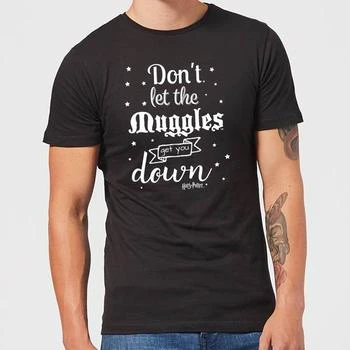 推荐Harry Potter Don't Let The Muggles Get You Down Men's T-Shirt - Black商品