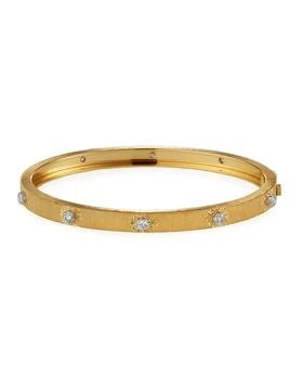 推荐Macri 18k Yellow Gold Diamond 5mm Bangle, Size 16商品