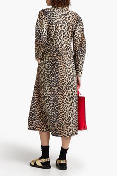 推荐Leopard-print cotton midi dress商品