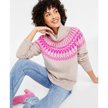 Charter Club | Women's 100% Cashmere Fair Isle Turtleneck Sweater, Created for Macy's 3.9折