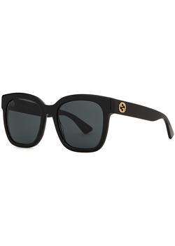 推荐Black square-frame sunglasses商品