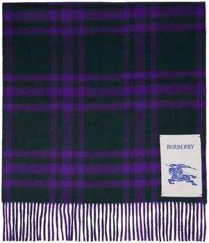 Burberry | Green & Purple Check Scarf 独家减免邮费