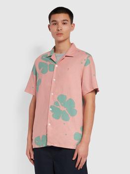 推荐Maddix Casual Fit Short Sleeve Shirt Pink Farah商品