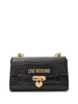 Love Moschino | Love Moschino Croco Printed Shoulder Bag with Women's Logo 9.8折