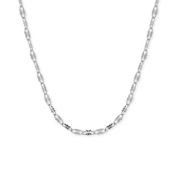 商品Mirror Link 18" Chain Necklace in Silver-Plate or Gold Plate,商家Macy's,价格¥183图片
