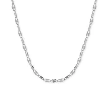 推荐Mirror Link 18" Chain Necklace in Silver-Plate or Gold Plate商品