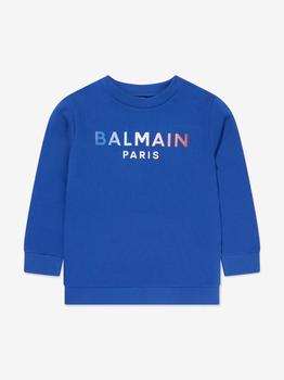 推荐Balmain Blue Boys Logo Print Sweatshirt商品