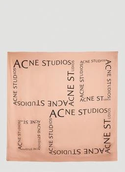 Acne Studios | Logo Print Sqaure Scarf 3.9折