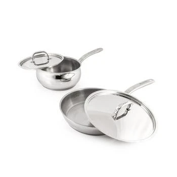 BergHOFF | Belly 18/10 Stainless Steel 4 Piece Cookware Set,商家Macy's,价格¥1250