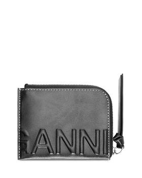 Ganni | Recycled Leather Zip Around Card Holder商品图片,