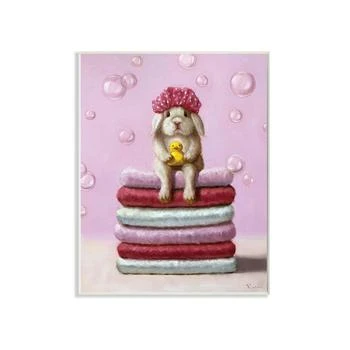 Stupell Industries | Cute Baby Rabbit on Bath Towels Soap Bubbles Art, 10" x 15",商家Macy's,价格¥253