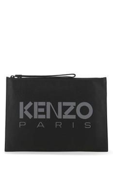 Kenzo | Kenzo Logo-Printed Zipped Clutch Bag商品图片,6.2折