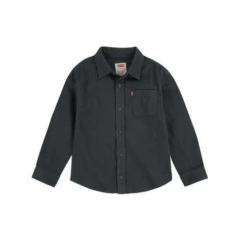 Levi's | Little Boys Flannel Long Sleeve Button Up Shirt,商家Macy's,价格¥99