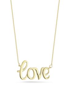 商品EMBER FINE JEWELRY | 14K Yellow Gold Love Script Pendant Necklace,商家Nordstrom Rack,价格¥1699图片