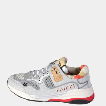 推荐Gucci Silver Red Ultrapace Sneaker Size EU 35商品