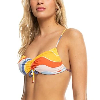 Juniors' Printed Palm Cruz Bralette Bikini Top,价格$46.25