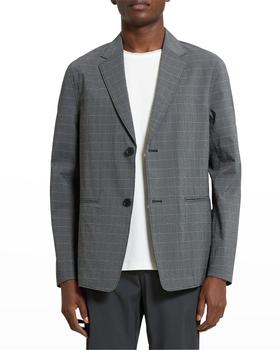 theory西装是什么牌子, Theory | Men's Clinton Semi-Constructed Check Blazer商品图片 满$400减$100, 满减