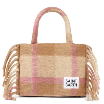 推荐MC2 Saint Barth Colette Blanket Handbag With Tartan Print商品