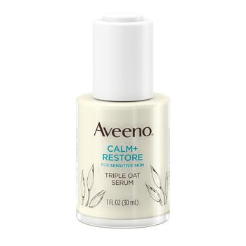 推荐Aveeno Calm + Restore Triple Oat Hydrating Face Serum for Sensitive Skin, Gentle and Lightweight Facial Serum to Smooth and Fortify Skin, Hypoallergenic, Fragrance- and Paraben-Free, 1 fl. oz商品