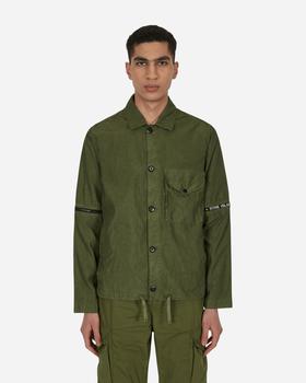 Stone Island, Stone Island | Cupro Nylon-TC Overshirt Green商品图片 6.5折×额外8.6折, 额外八六折