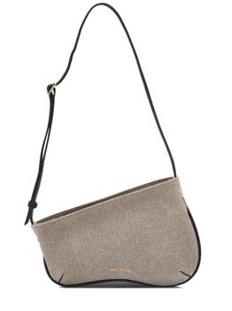 Manu Atelier | Mini Curve Denim & Leather Bag商品图片,6折×额外7.5折, 额外七五折